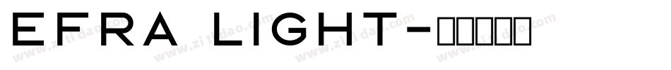 EFRA LIGHT字体转换